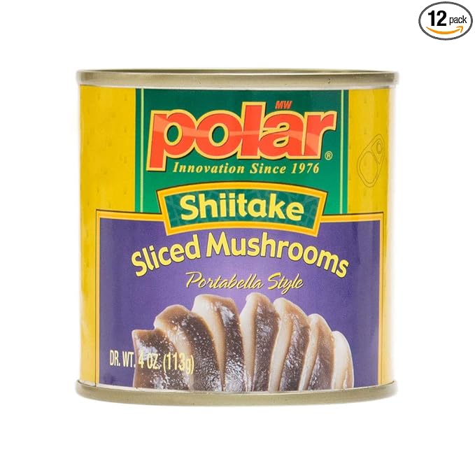 MW polar Sliced Shiitake Mushrooms, 4 Ounce (Pack of 12)