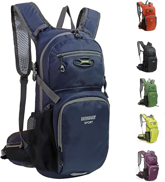 Hiking Daypack Waterproof Biking Backpack 15L Lightweight Durable Backpack for Ski Snowboarding