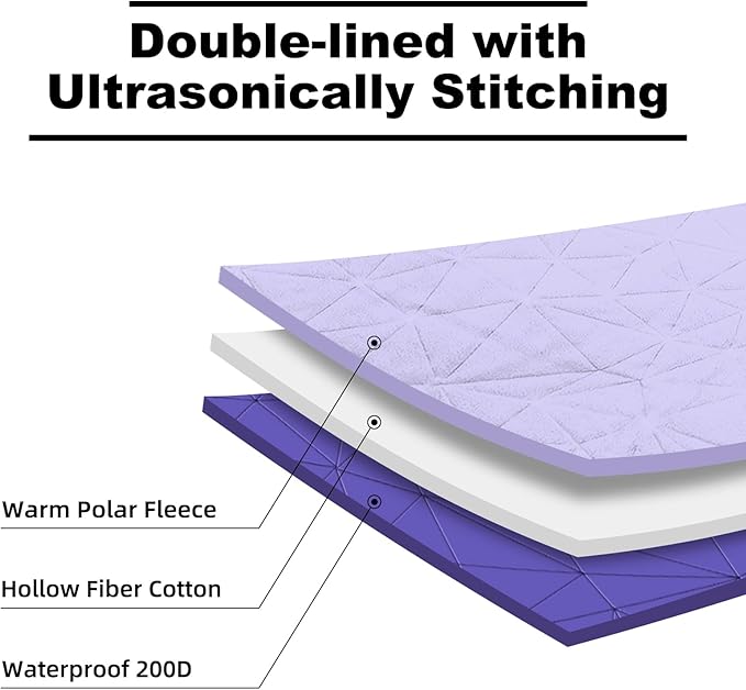 Outdoor Waterproof Blanket, Foldable Fleece Stadium Blanket for Outdoor Sports Event, Camping, Car