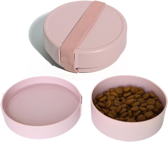 Barkin??Trails Travel Dog Bowls, Portable Outdoor Water, BPA-Free Water Bowl Set, Food Grade