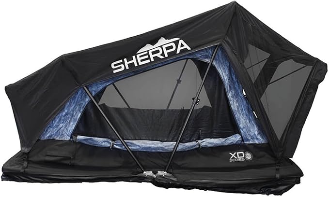 Overland Vehicle Systems XD Sherpa Soft Shell Aluminum Hard Shell Hybrid Roof Top Tent with