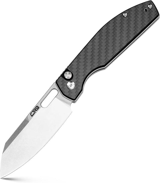 CJRB CUTLERY Pocket Knife Ekko(1929) Folding Knife for Men AR-RPM9 Steel Blade and Black Carbon