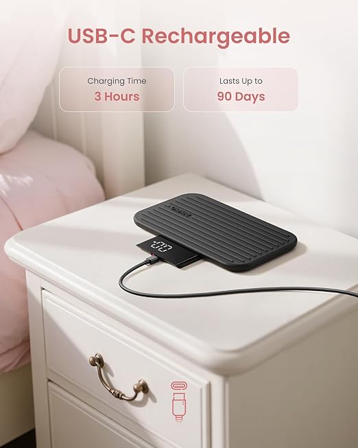 RENPHO Portable Rechargeable Scale for Body Weight, Travel Weight Scale with Travel Makeup Mirror