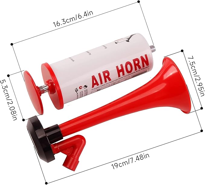 FARBIN Air horns Marine and Sports Pump Air Horn, Loud Sound Handheld Signal Boat Horn, Personal