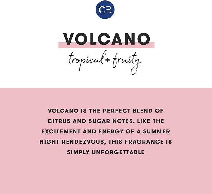Capri Blue Volcano Scented Candles - Luxury Candles for Home Scented with Tropical Fruit & Sugared