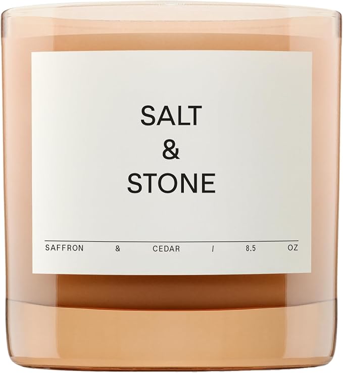 SALT & STONE Scented Candle for Women & Men | Hand-Poured, Aromatic & Fragrant | Coconut & Soy