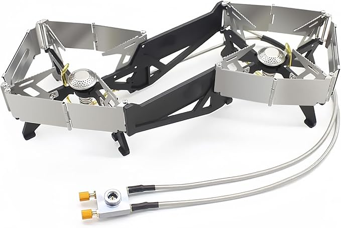 BRS-32 Portable Camping Stove, Foldable, Adjustable Control, and Carrying Case Included