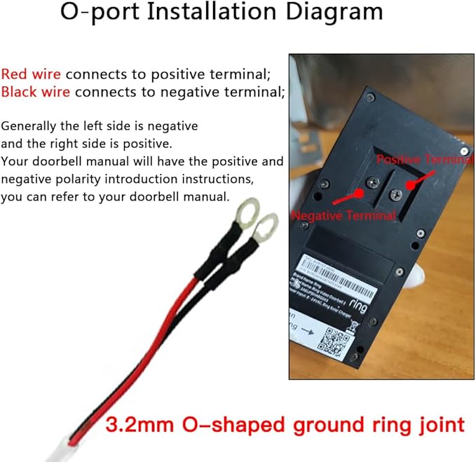 Solar Panel for Ring Doorbell, 5W Solar Panel Camera Charger Cable Compatible with Ring Video