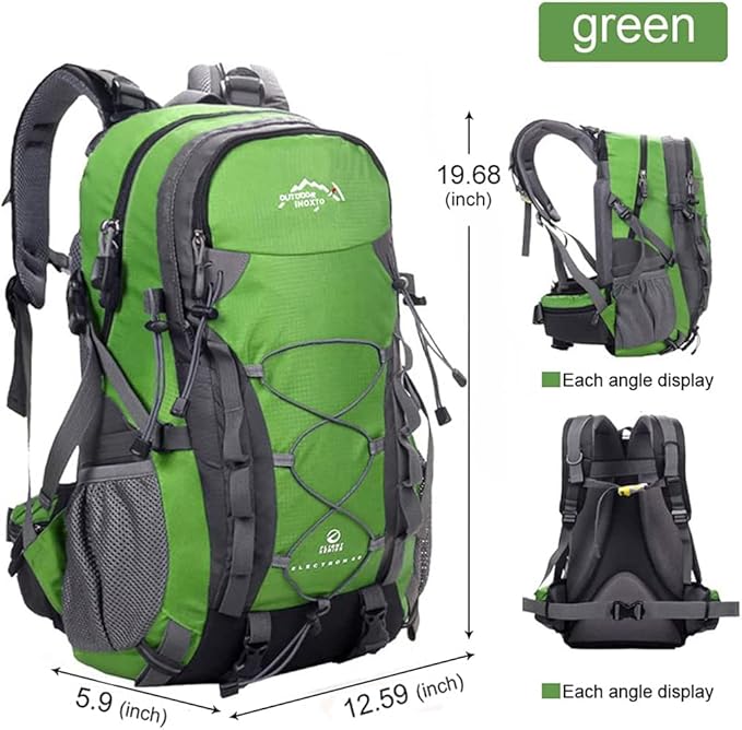INOXTO lightweight Hiking Backpack 35L/40L Hiking Daypack with Waterproof Rain Cover for Travel