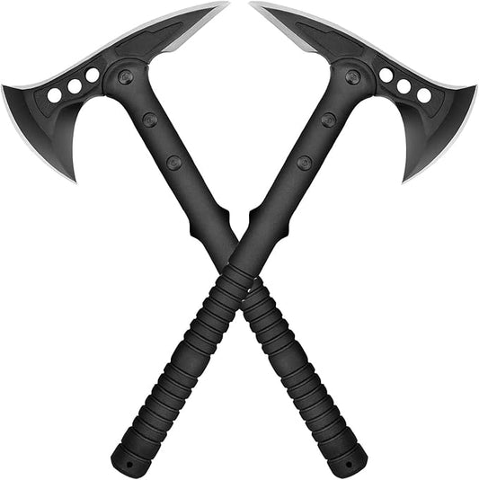 Camping Axe, Survival Throwing Hatchet with Sheath, Tactical Tomahawk with Spike, Nylon Fiber