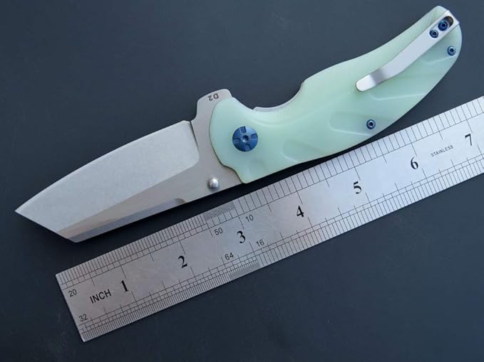 Eafengrow EF932 Pocket Knife G10 Handle D2 Steel Blade Knife with Ball Bearing Safe Open Flipper