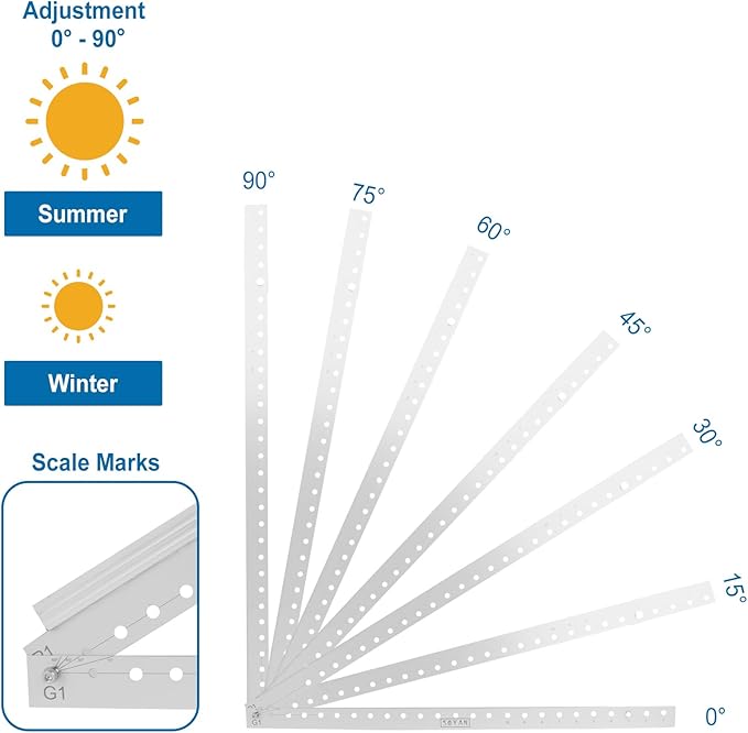45" Solar Panel Mount Bracket for 100-400 Watts Solar Panel with Enhanced Cross Beams, Suitable for