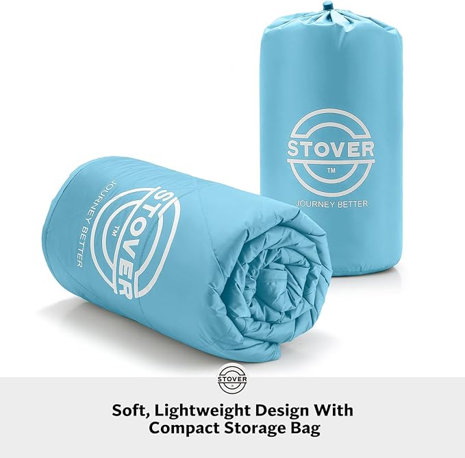 STOVER Outdoor Waterproof Fleece Travel Blanket for Camping, Picnics, Stadiums, Sports, The Beach