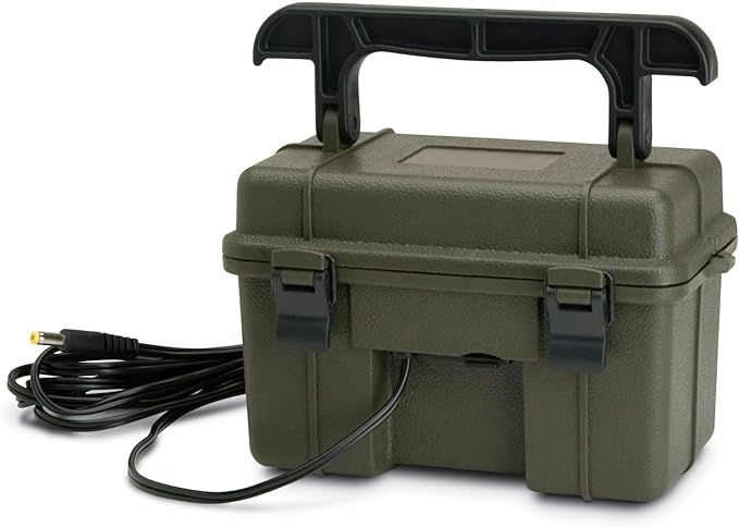 STEALTH CAM 12V Battery Box Kit - Portable Compact Waterproof Sealed Battery Charging Box for