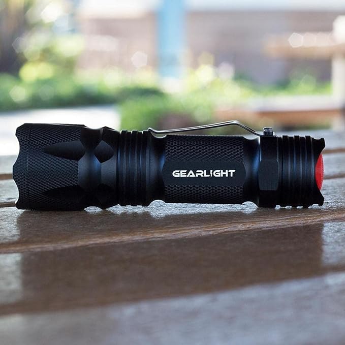GearLight M3 Mini LED Flashlight - 2 Bright, Small Tactical Flashlights with High Lumens and Pocket