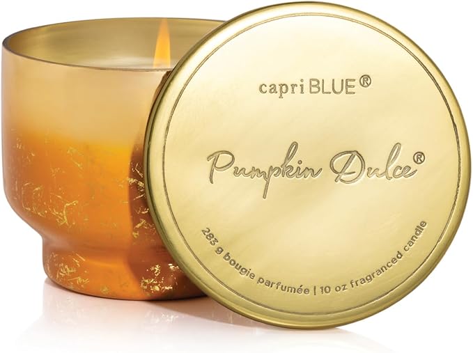 Capri Blue Glimmer Jar Candles - Luxury Holiday Scented Candles for Home - Long Lasting Soy Wax