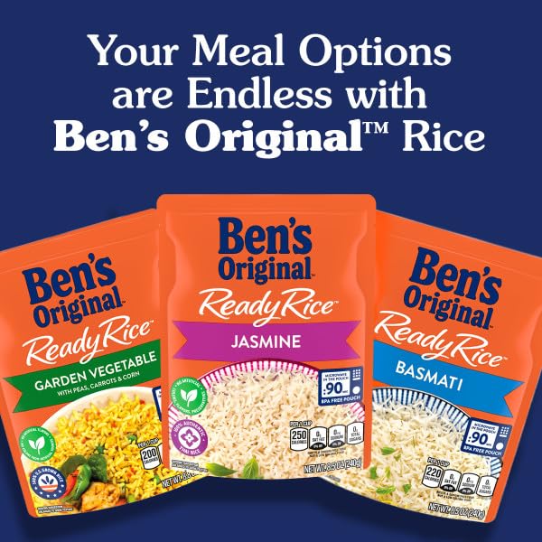 BEN'S ORIGINAL Ready Rice Tikka Masala Flavored Rice, Easy Dinner Side, 8.5 oz Pouch