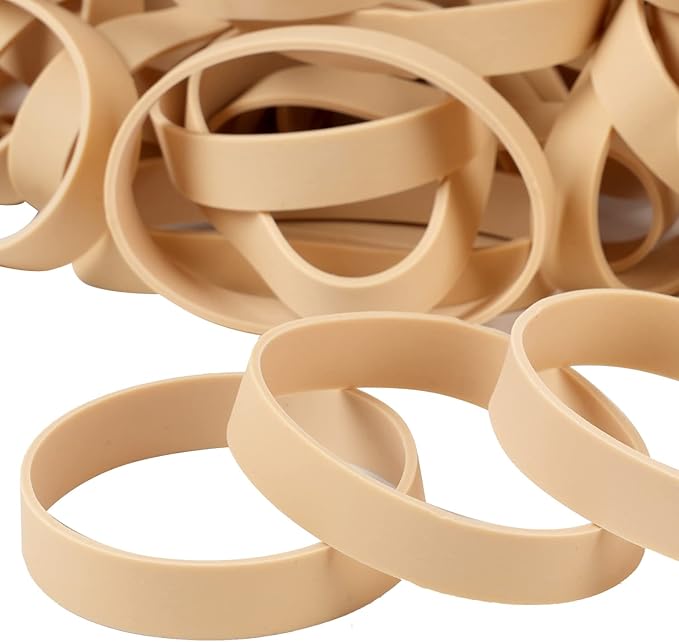 AMUU Rubber Bands Size #84 Tactical Elastics Bands 50 Pack Wide Thick Rubber Bands for Office
