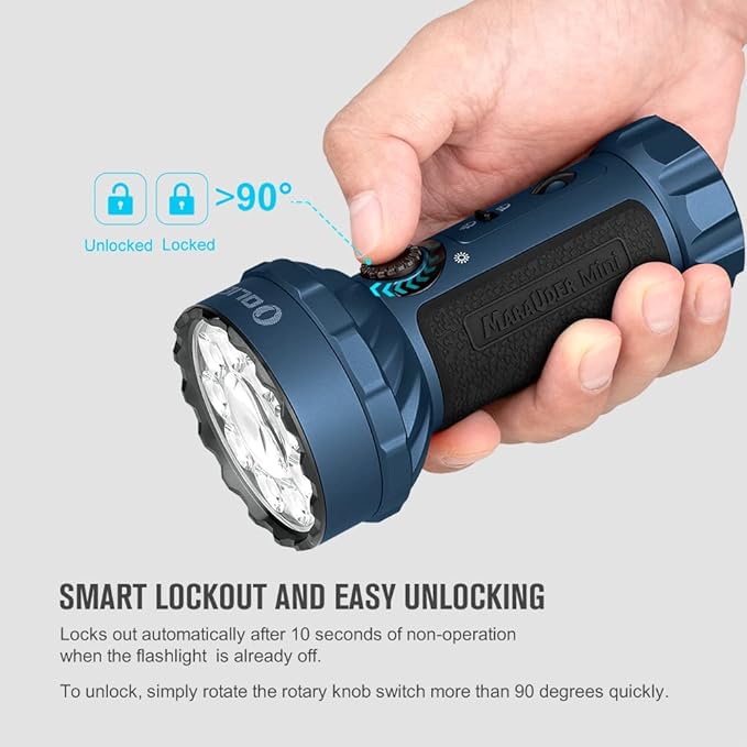OLIGHT Marauder Mini 7,000 Lumens Bright Flashlight with 600 Meters Beam Distance, Powerful RGB