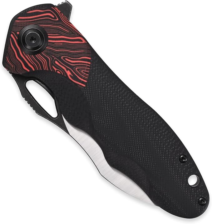 Sitivien ST154 Folding Knife, Sandvik 14C28N Steel Blade with G10 Handle,Chinese Zodiac Series EDC