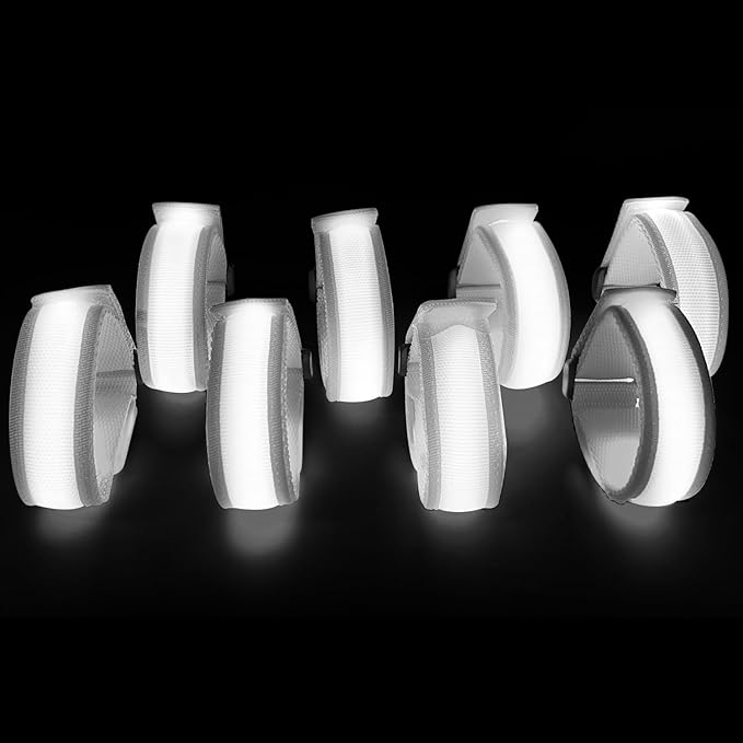 8 Pack LED Bracelets Light Up Wristbands,Glow Flashing Wristbands Glow in The Dark Party Supplies
