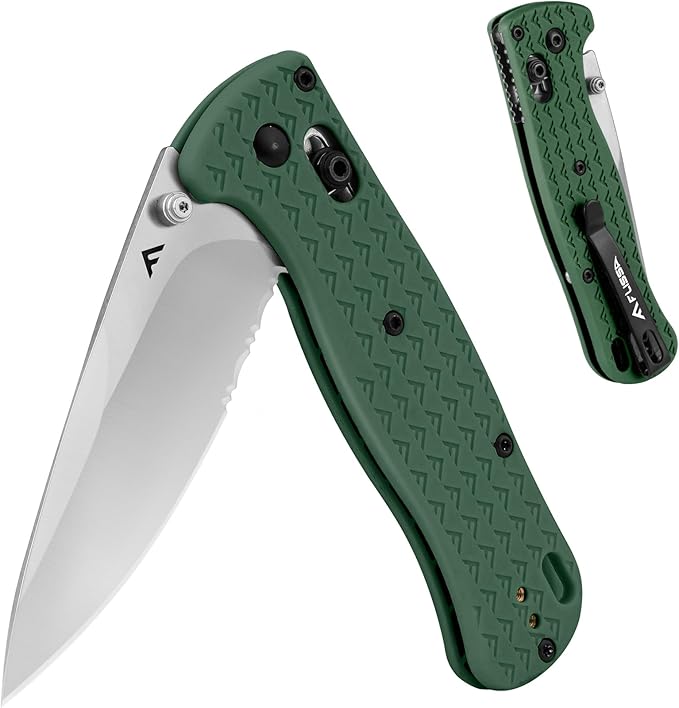 FLISSA 4.5" Folding Pocket Knife, Lightweight EDC Pocket Knife with Axis Lock, 3.2" AUS-8 Steel