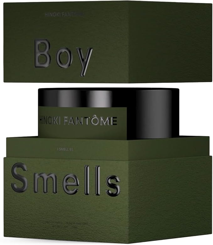Hinoki Fantôme Scented Candles for Men and Women - 8.5 oz - Soy, Coconut Wax Candle Blend