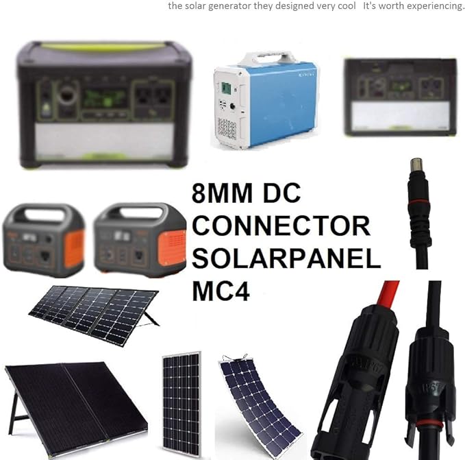 Solar ConnectorsTo DC7909, DC8020 Adapter Perfectly Solar Connector, Compatibility with Jackery