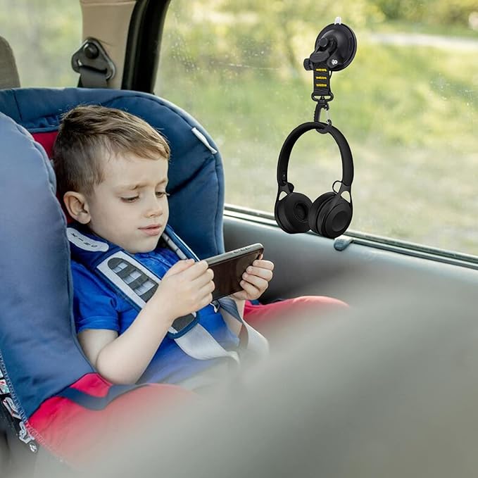 CONBOLA Suction Cups Hooks 4 Pieces Outdoor Car Camping Essentials Heavy Duty Upgraded Tie Down