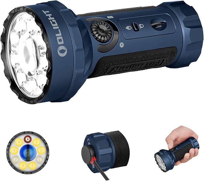 OLIGHT Marauder Mini 7,000 Lumens Bright Flashlight with 600 Meters Beam Distance, Powerful RGB