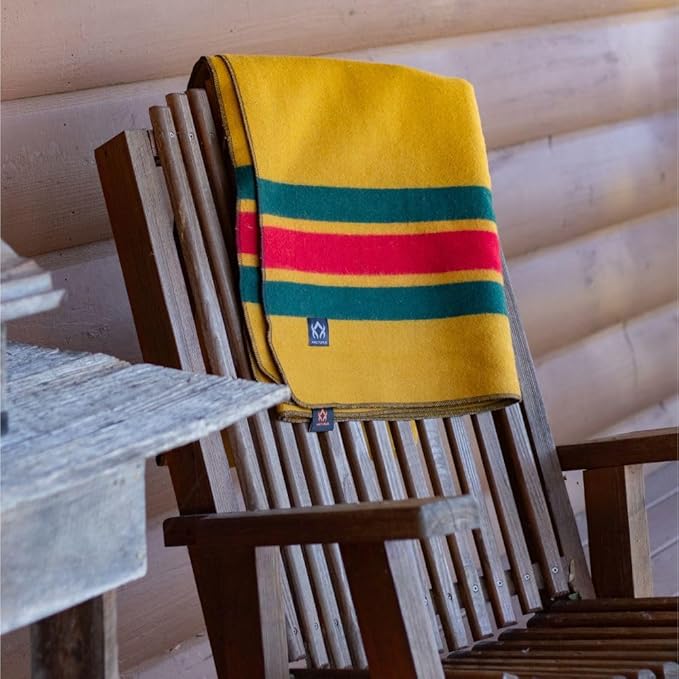 Arcturus Rainier Wool Blanket - 4.5lbs Warm, Heavy, Washable, Large | Great for Camping, Outdoors