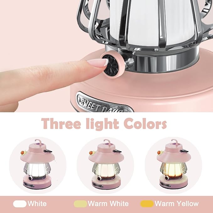 Camping Lantern for Kid Toddler Flashlight with Soft Light & Eye Protection Indoor Outdoor Hanging