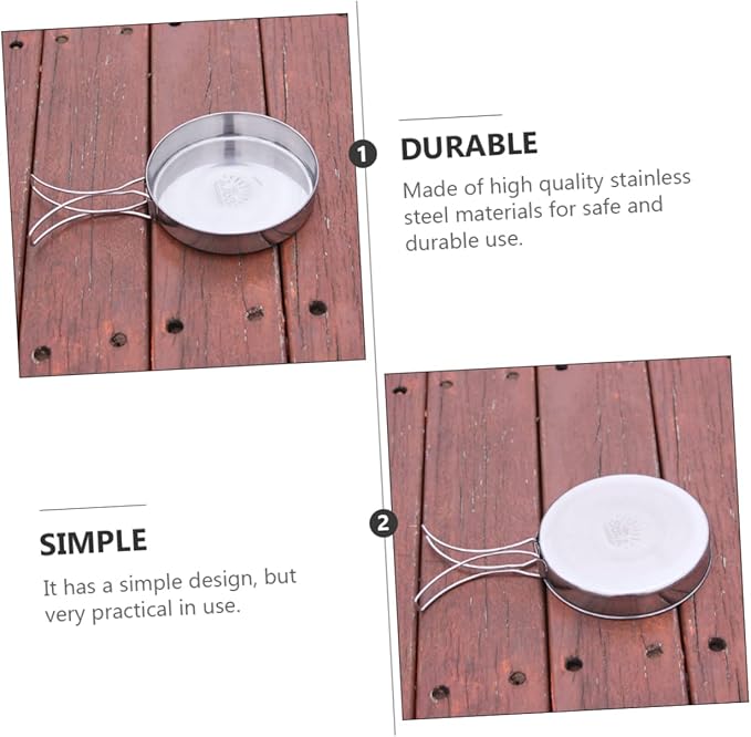 VANZACK Outdoor Pan Camping Cooking Pot Backpacking Cookware Outdoor Cookware Cooking Pan Camp Bbq