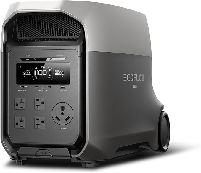 EF EcoFlow DELTA 3 Ultra Portable Power Station, 3072Wh LiFePO4 Battery, 3600W (Surge 7200W) Output