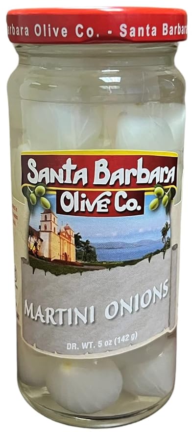 Santa Barbara Martini Onions in Vermouth 5oz, 3 pack