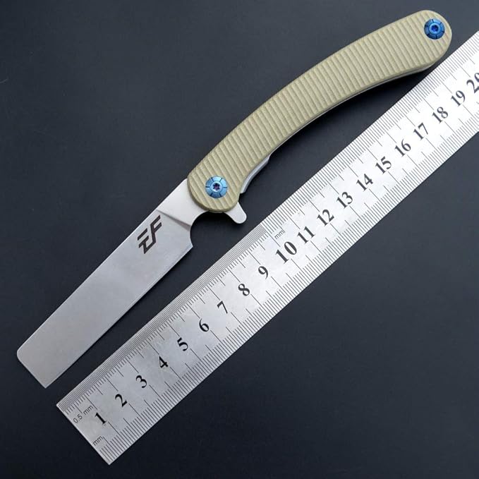 Eafengrow EF939 Folding Pocket Knife with D2 Steel Blade G10 Handle; EDC Pocket Folding Knife for