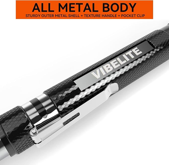 VIBELITE Gifts for Dad, Magnetic Pickup Tool with LED, Telescoping Magnet Flashlight, Birthday
