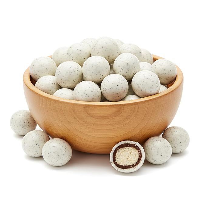 NY Spice Shop Coffee & Cream Chocolate Malt Balls Party Decorations - 8 Ounce Malted Milk Ball