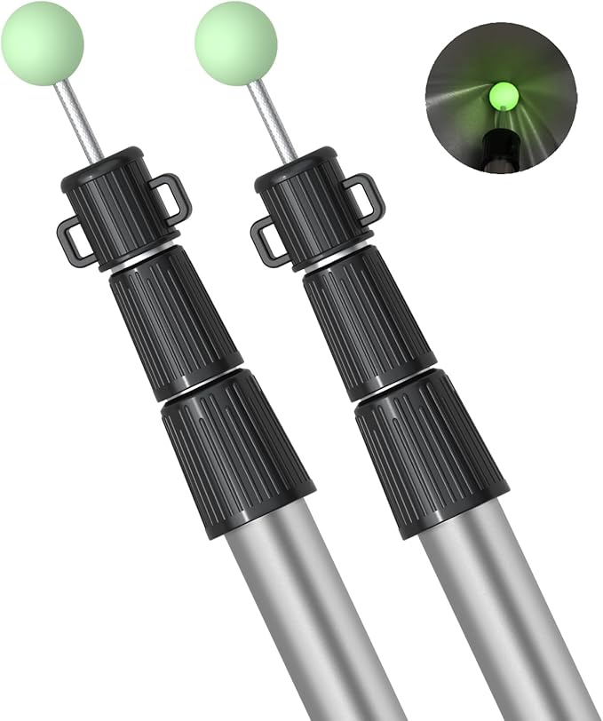 SANLIKE Telescoping Tarp Poles Tent Poles, 96" Aluminum Canopy Poles Extendable Pole for Awning