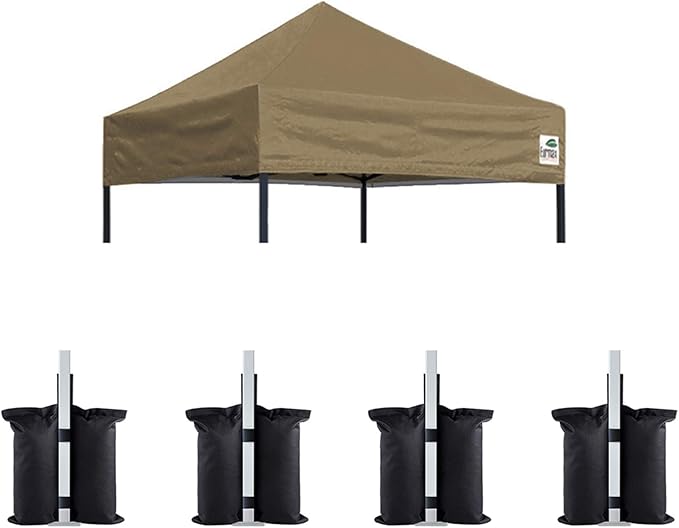 Eurmax USA Pop Up Canopy Replacement Canopy Tent Top Cover, Instant Canopy Top Cover ONLY,Bonus 4PC