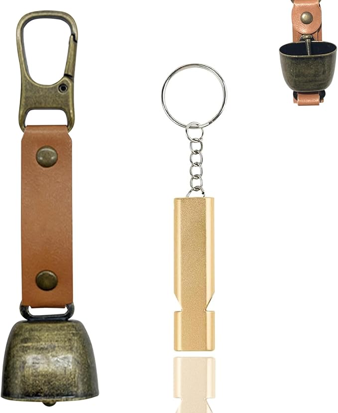 Bear Bell with Magnetic Silencer|Bear Bells for Hiking & Camping|Bear Deterrent Device with
