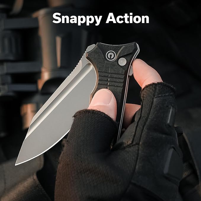 CIVIVI Neurohaptic Pocket Knife for EDC, Folding Knife with 3.74'' Nitro-V Blade G10 Handle