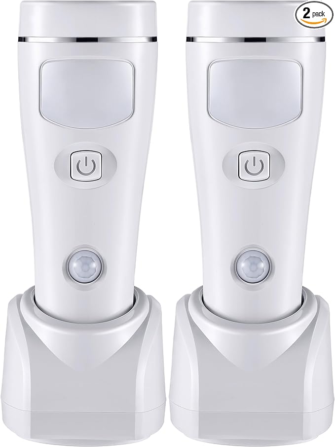 Enhon 4 in 1 LED Emergency Lights for Home Power Failure, 2 Pack Rechargeable Plug in Flashlight