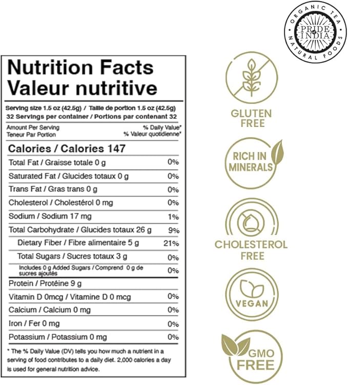 Pride Of India - Indian Whole Brown Crimson Masur Lentils - Protein & Fiber Rich Masoor Whole, 3.0