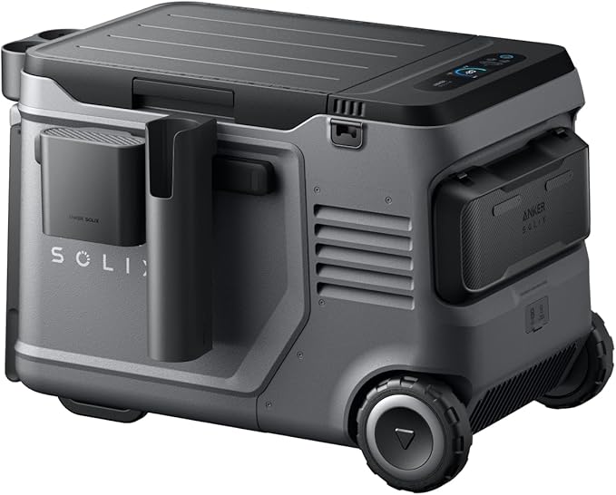Anker SOLIX EverFrost 2 40L Cooler with Road Trip Kit, 42 qt Car Refrigerator, Electric Cooler with