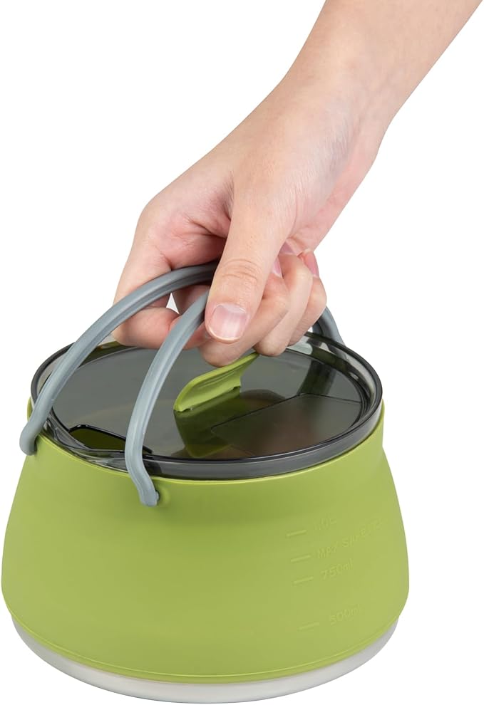 Restaurantware-Hi Tek 1 Liter Collapsible Camping Kettle, 20 Portable Cook Pots - With Perforated