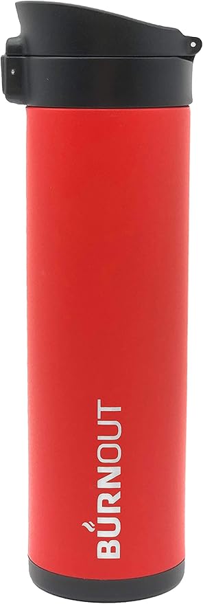 BurnOut Temperature Regulating Smart Mug 16 oz. - New Pop Top Lid (Red)