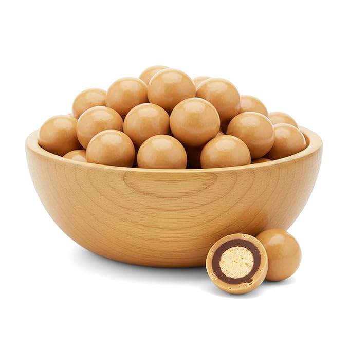 NY Spice Shop Peanut Butter Chocolate Malt Balls Party Decorations - 3 Pound Malted Milk Ball Candy