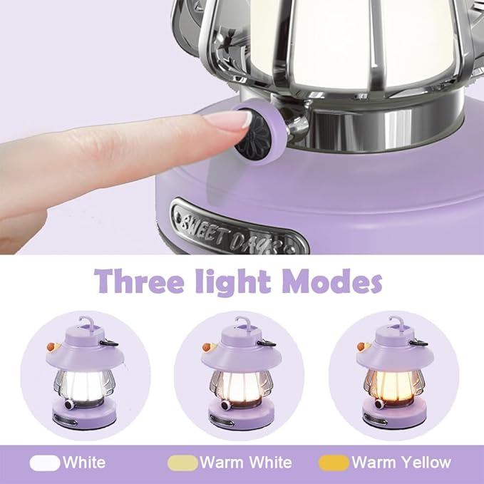 Camping Lantern for Kid Toddler Flashlight with Soft Light & Eye Protection Indoor Outdoor Hanging