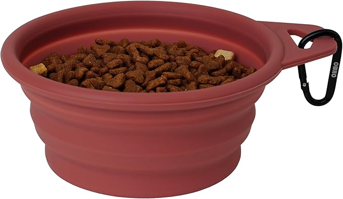 OHMO Large Collapsible Dog Bowls, (2 Pack 27oz/800ml) Premium Silicone Portable Travel Water Food